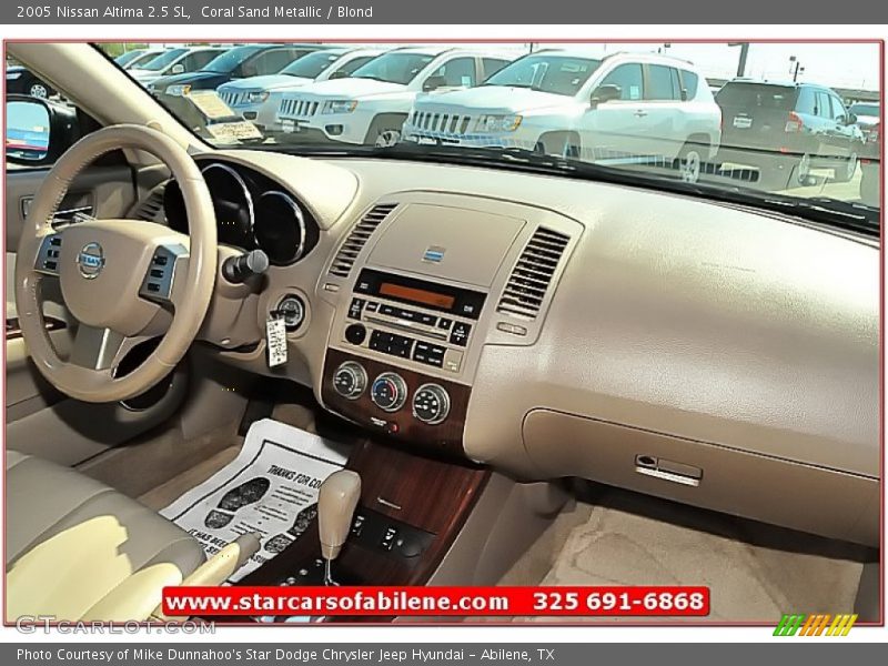 Coral Sand Metallic / Blond 2005 Nissan Altima 2.5 SL