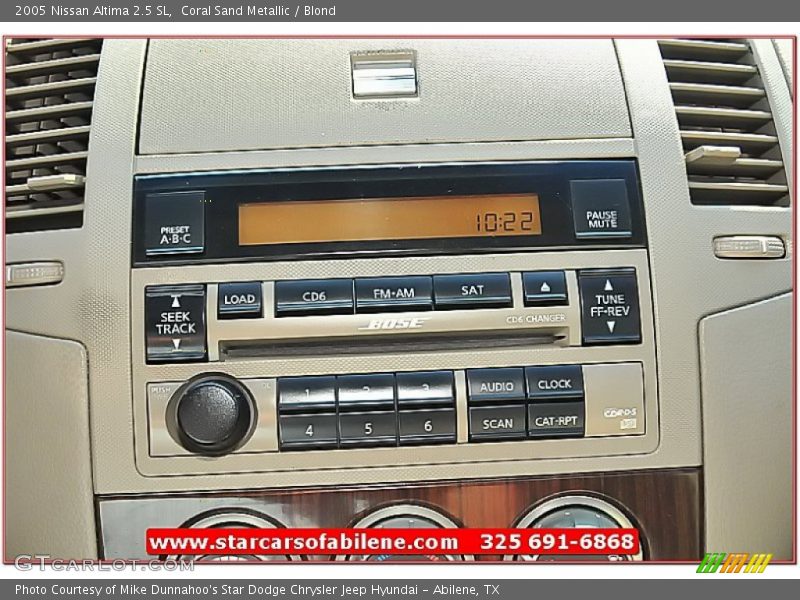 Coral Sand Metallic / Blond 2005 Nissan Altima 2.5 SL