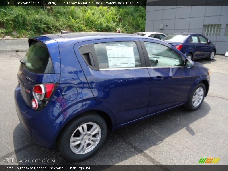 Blue Topaz Metallic / Dark Pewter/Dark Titanium 2012 Chevrolet Sonic LT Hatch