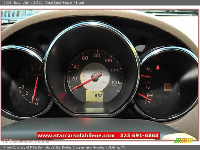Coral Sand Metallic / Blond 2005 Nissan Altima 2.5 SL