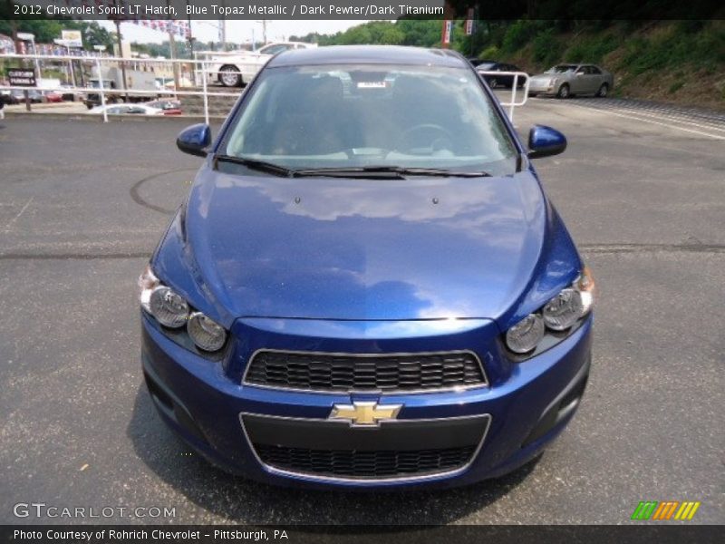 Blue Topaz Metallic / Dark Pewter/Dark Titanium 2012 Chevrolet Sonic LT Hatch