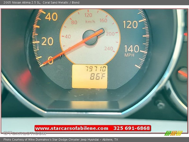 Coral Sand Metallic / Blond 2005 Nissan Altima 2.5 SL