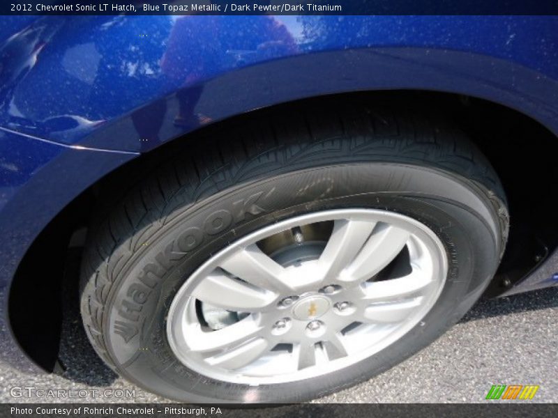 Blue Topaz Metallic / Dark Pewter/Dark Titanium 2012 Chevrolet Sonic LT Hatch