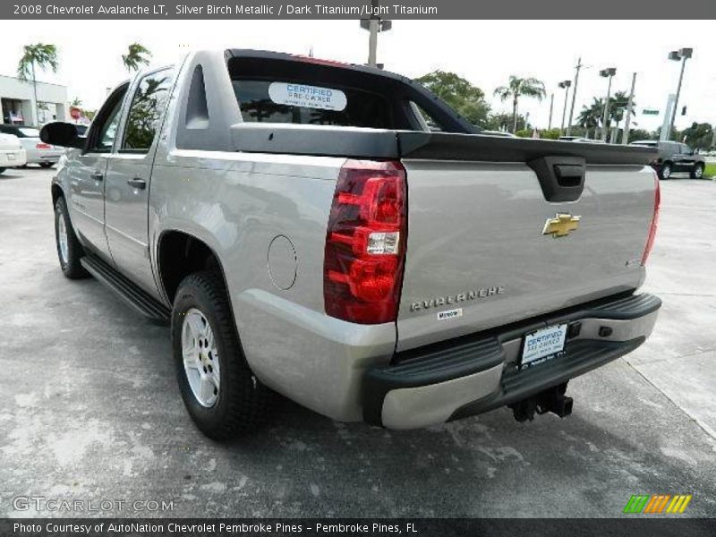 Silver Birch Metallic / Dark Titanium/Light Titanium 2008 Chevrolet Avalanche LT