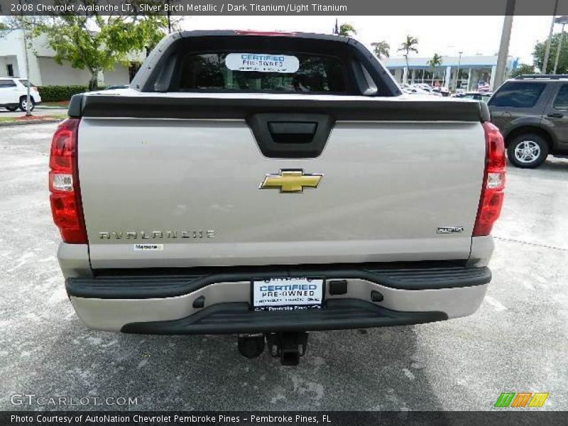 Silver Birch Metallic / Dark Titanium/Light Titanium 2008 Chevrolet Avalanche LT