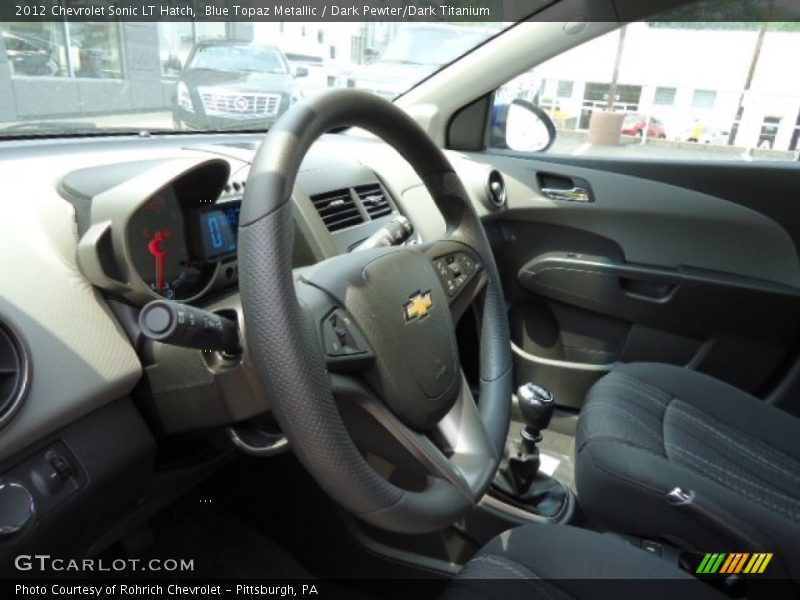 Blue Topaz Metallic / Dark Pewter/Dark Titanium 2012 Chevrolet Sonic LT Hatch