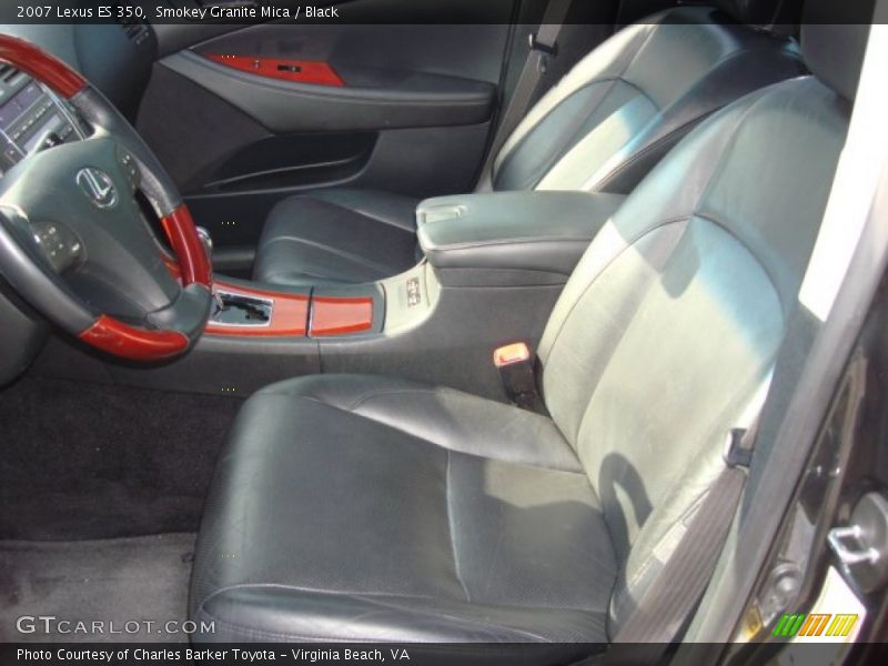 Smokey Granite Mica / Black 2007 Lexus ES 350