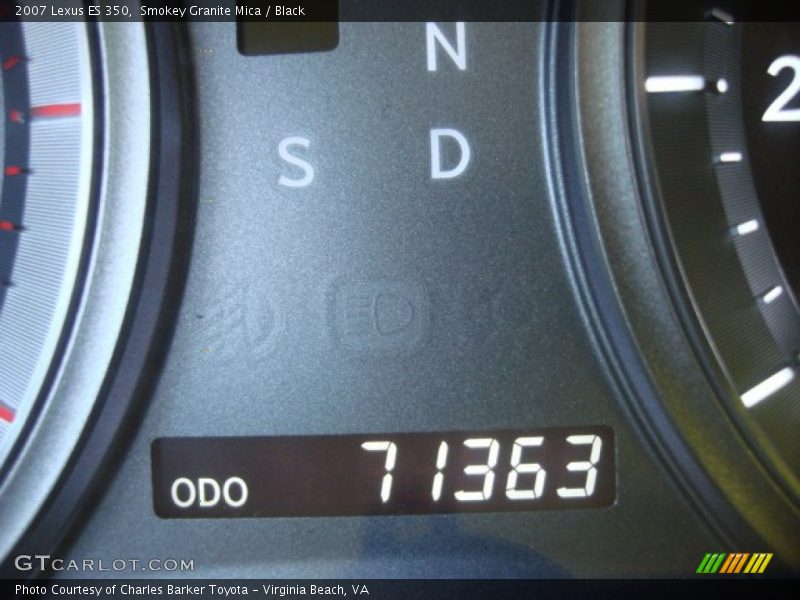 Smokey Granite Mica / Black 2007 Lexus ES 350