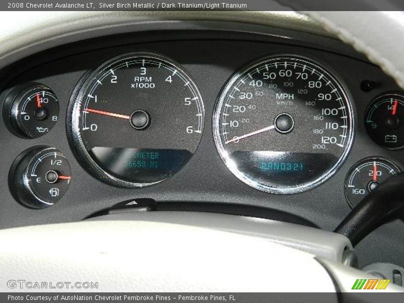 Silver Birch Metallic / Dark Titanium/Light Titanium 2008 Chevrolet Avalanche LT