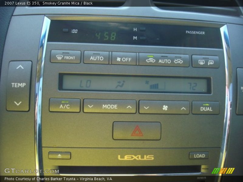 Smokey Granite Mica / Black 2007 Lexus ES 350