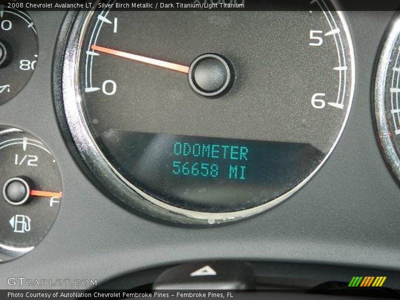 Silver Birch Metallic / Dark Titanium/Light Titanium 2008 Chevrolet Avalanche LT