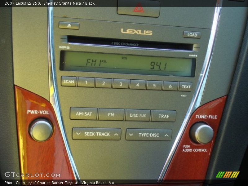 Smokey Granite Mica / Black 2007 Lexus ES 350