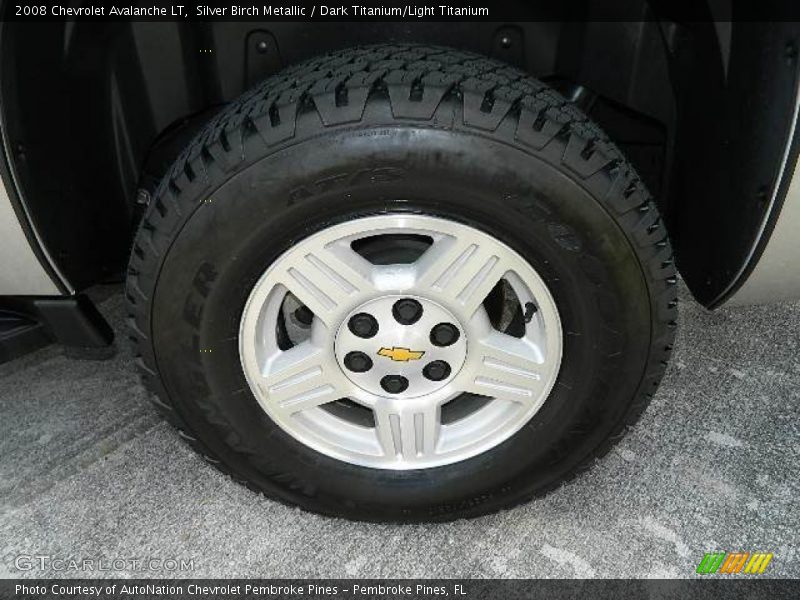 Silver Birch Metallic / Dark Titanium/Light Titanium 2008 Chevrolet Avalanche LT