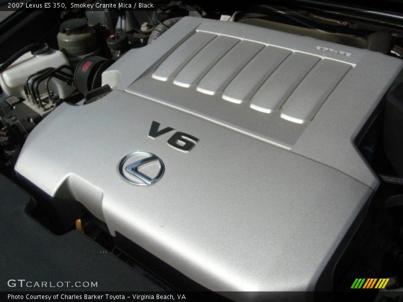 Smokey Granite Mica / Black 2007 Lexus ES 350