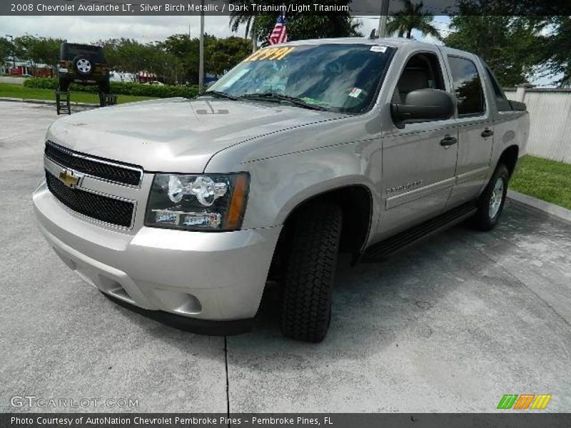 Silver Birch Metallic / Dark Titanium/Light Titanium 2008 Chevrolet Avalanche LT