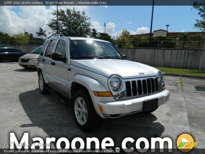 Bright Silver Metallic / Medium Slate Gray 2006 Jeep Liberty Limited