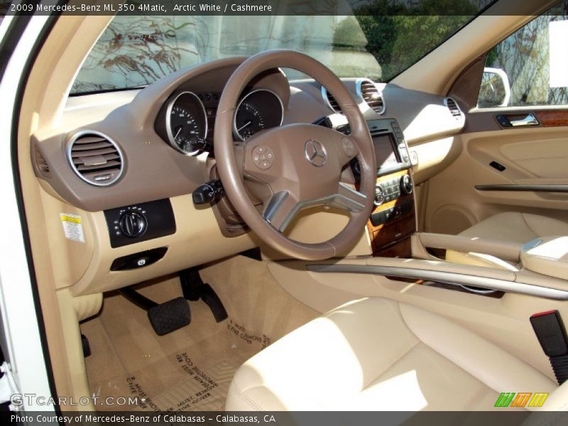 Arctic White / Cashmere 2009 Mercedes-Benz ML 350 4Matic