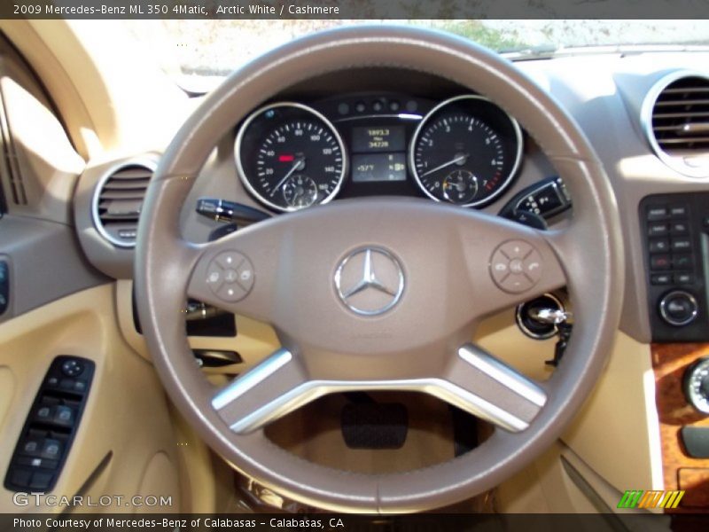 Arctic White / Cashmere 2009 Mercedes-Benz ML 350 4Matic