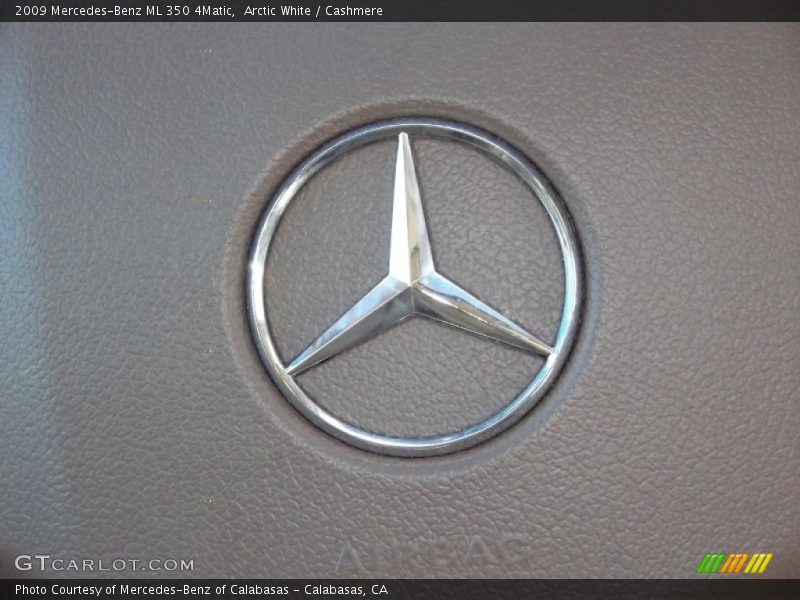 Arctic White / Cashmere 2009 Mercedes-Benz ML 350 4Matic