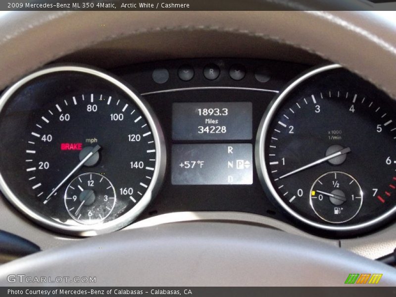 Arctic White / Cashmere 2009 Mercedes-Benz ML 350 4Matic
