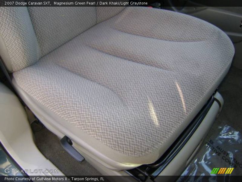 Magnesium Green Pearl / Dark Khaki/Light Graystone 2007 Dodge Caravan SXT