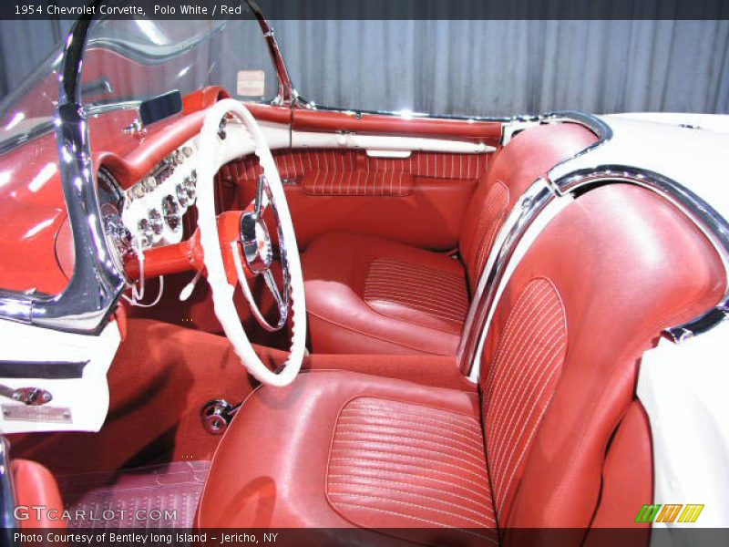 Polo White / Red 1954 Chevrolet Corvette