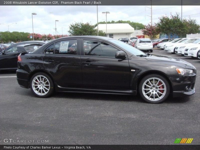  2008 Lancer Evolution GSR Phantom Black Pearl