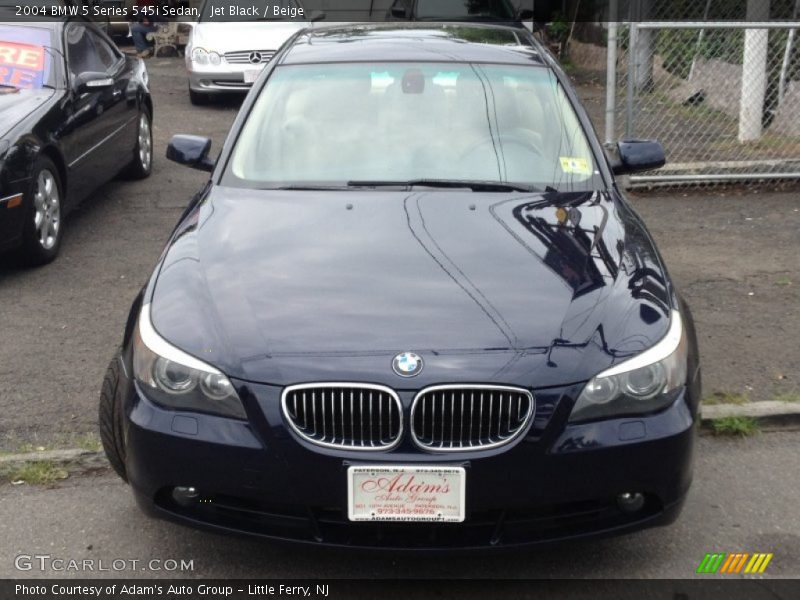 Jet Black / Beige 2004 BMW 5 Series 545i Sedan