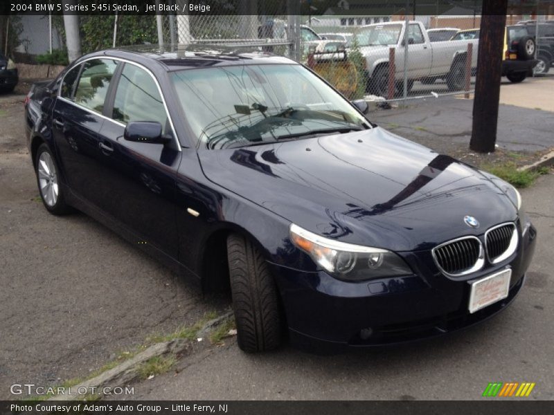 Jet Black / Beige 2004 BMW 5 Series 545i Sedan