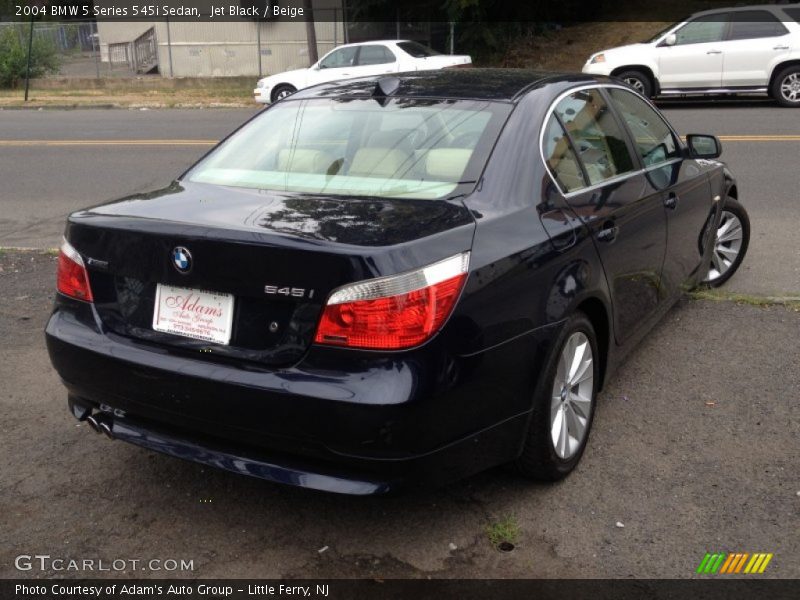 Jet Black / Beige 2004 BMW 5 Series 545i Sedan