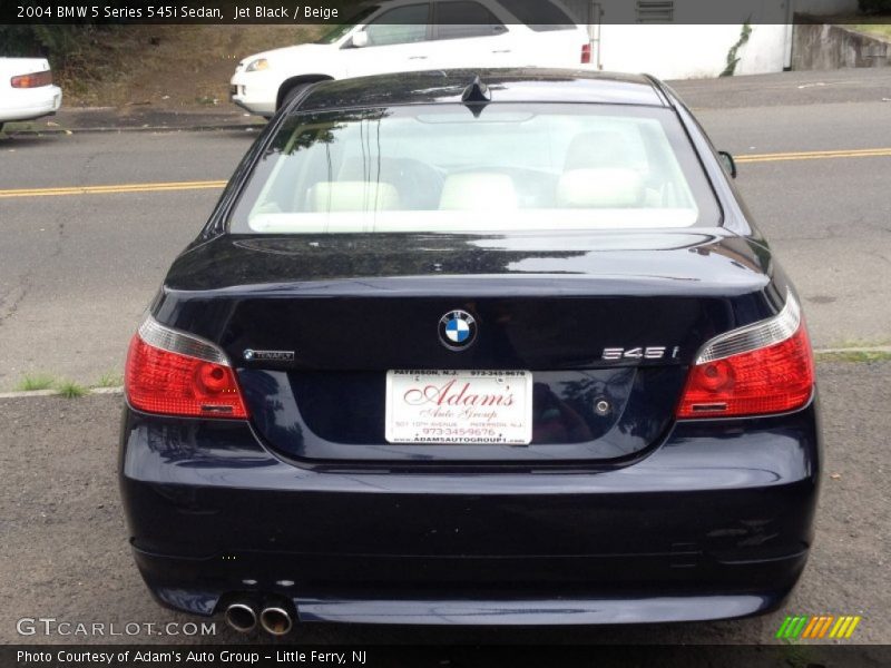 Jet Black / Beige 2004 BMW 5 Series 545i Sedan