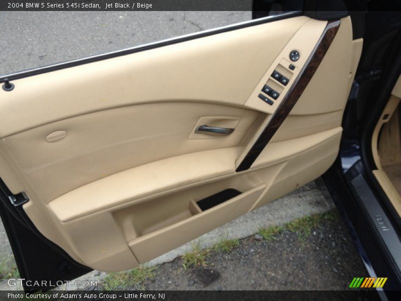 Jet Black / Beige 2004 BMW 5 Series 545i Sedan