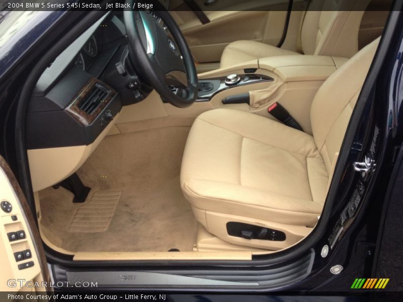 Jet Black / Beige 2004 BMW 5 Series 545i Sedan