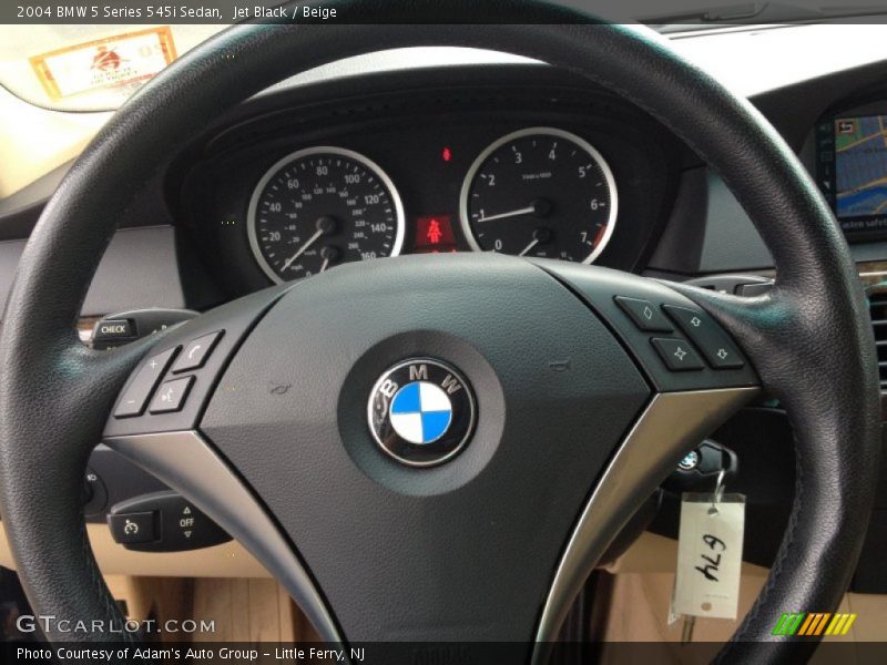 Jet Black / Beige 2004 BMW 5 Series 545i Sedan