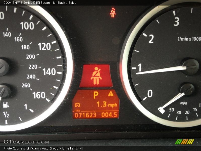 Jet Black / Beige 2004 BMW 5 Series 545i Sedan