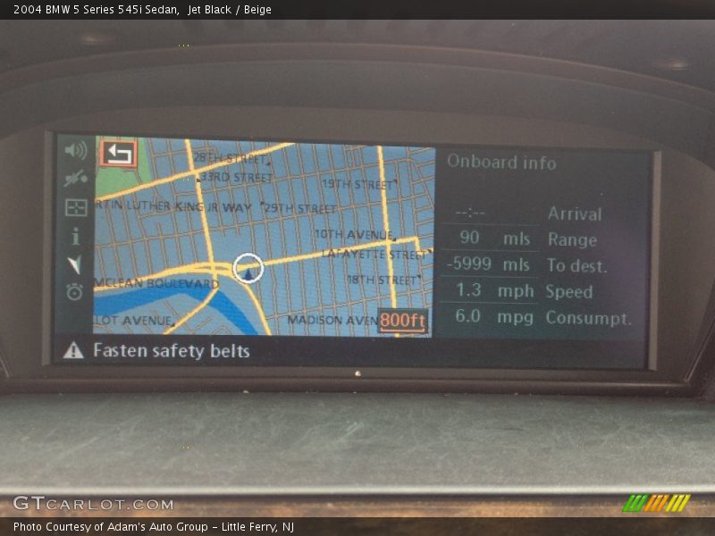 Jet Black / Beige 2004 BMW 5 Series 545i Sedan