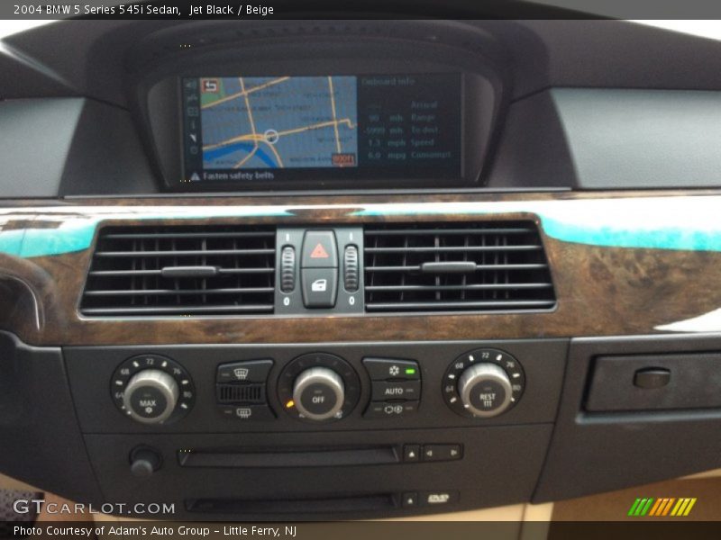 Jet Black / Beige 2004 BMW 5 Series 545i Sedan