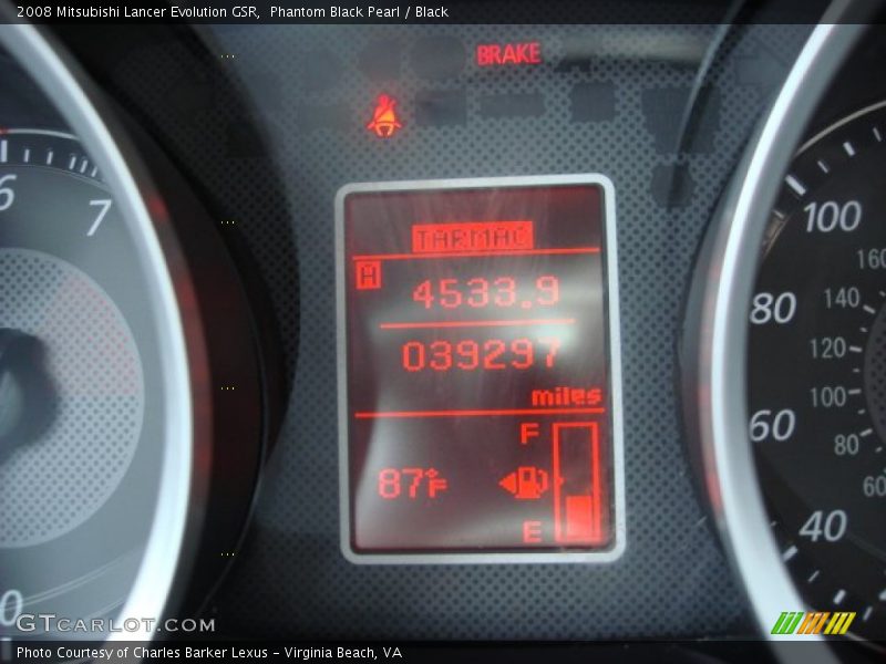 Phantom Black Pearl / Black 2008 Mitsubishi Lancer Evolution GSR