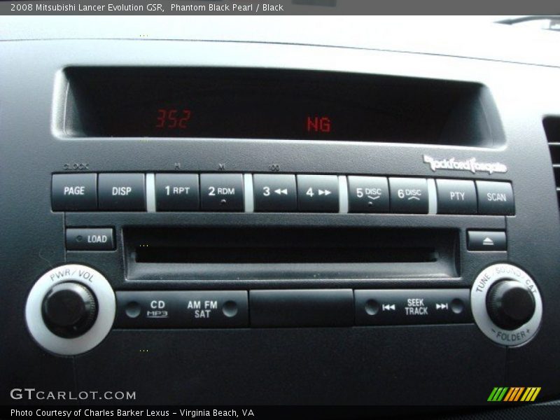 Audio System of 2008 Lancer Evolution GSR