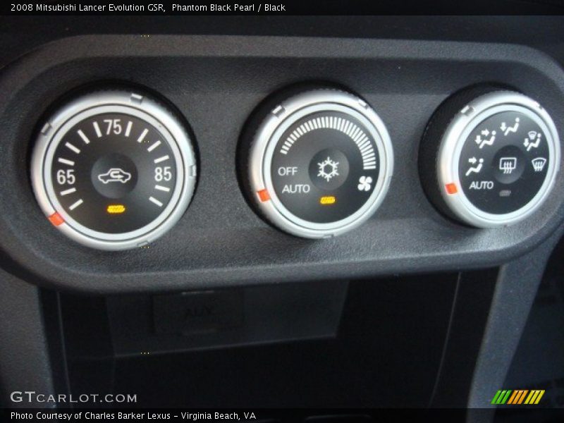 Controls of 2008 Lancer Evolution GSR