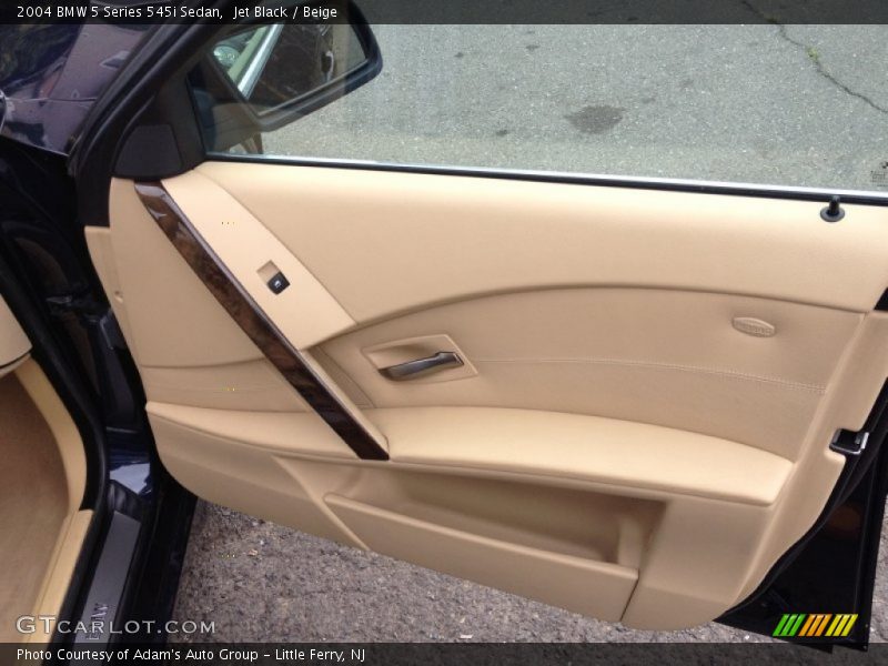 Jet Black / Beige 2004 BMW 5 Series 545i Sedan