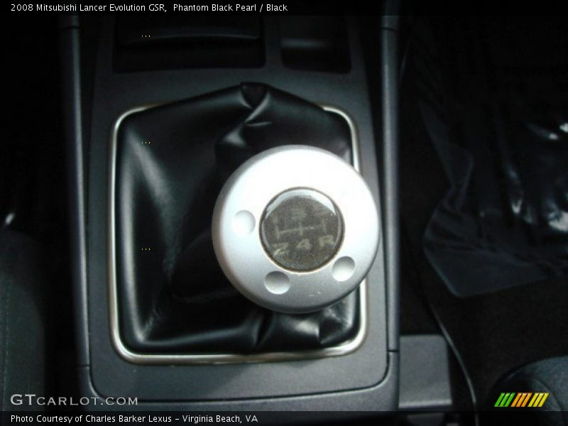 Phantom Black Pearl / Black 2008 Mitsubishi Lancer Evolution GSR