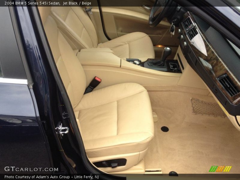 Jet Black / Beige 2004 BMW 5 Series 545i Sedan