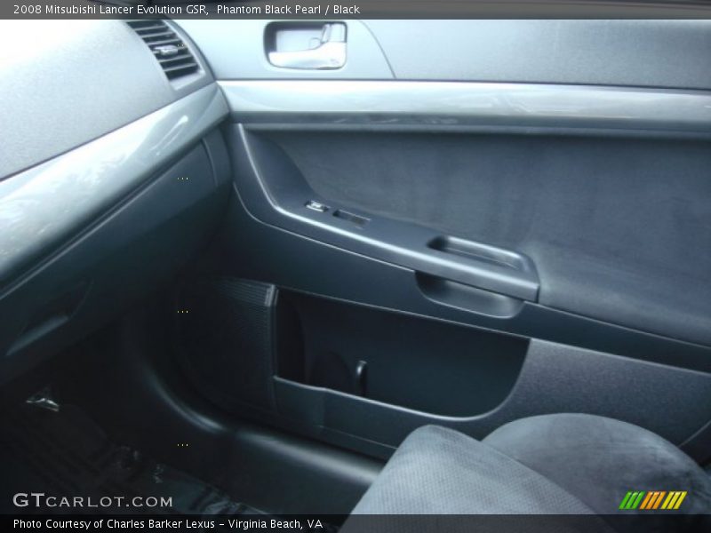 Phantom Black Pearl / Black 2008 Mitsubishi Lancer Evolution GSR
