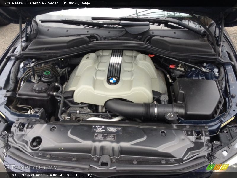 Jet Black / Beige 2004 BMW 5 Series 545i Sedan