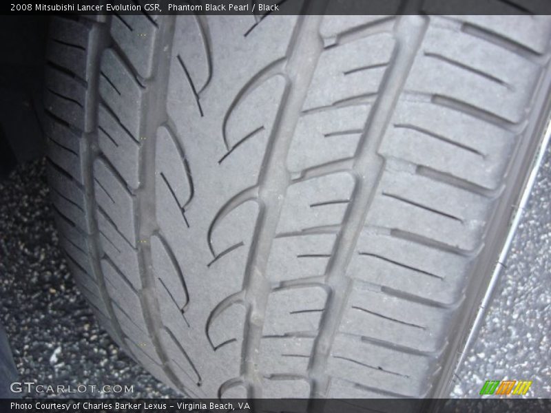 Phantom Black Pearl / Black 2008 Mitsubishi Lancer Evolution GSR
