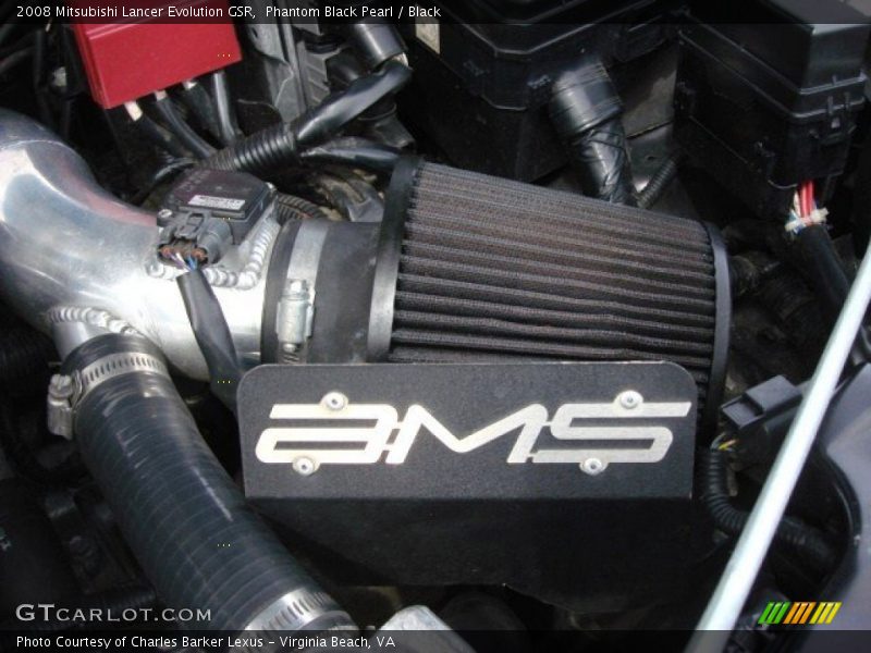 Phantom Black Pearl / Black 2008 Mitsubishi Lancer Evolution GSR