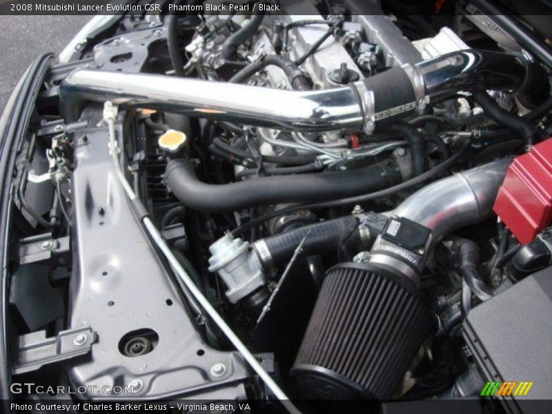 Phantom Black Pearl / Black 2008 Mitsubishi Lancer Evolution GSR