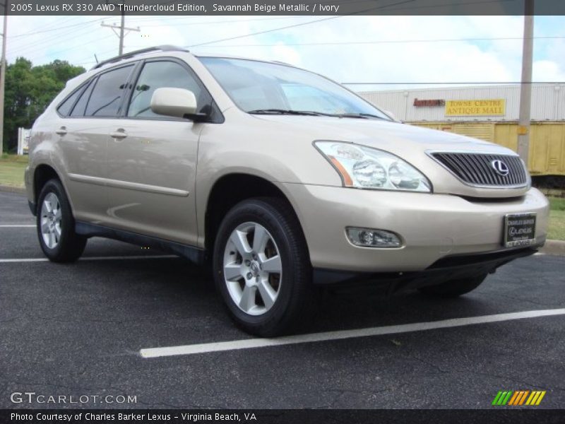 Savannah Beige Metallic / Ivory 2005 Lexus RX 330 AWD Thundercloud Edition