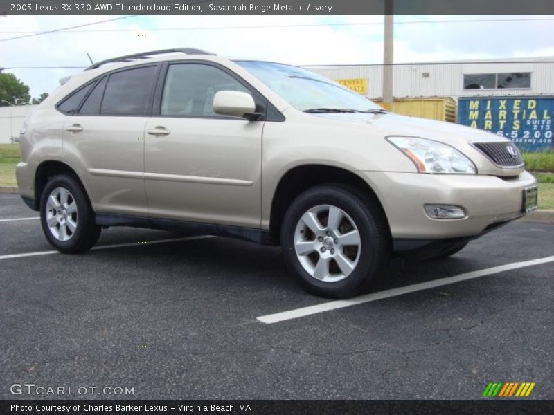 Savannah Beige Metallic / Ivory 2005 Lexus RX 330 AWD Thundercloud Edition